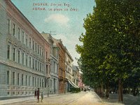 Zrinjevac, oko 1905. godine, kolorirana razglednica